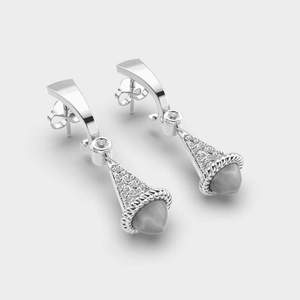 Classic Diamond <b>Stud</b> <b>Earrings</b> Crafted in 925 Sterling <b>Silver</b> Timeless Fine Jewelry for Bridal Wedding Everyday Fashion - Product Image 2