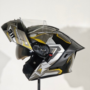 Venta caliente <span class=keywords><strong>Modular</strong></span> Flip-Up Full Face ABS <span class=keywords><strong>Casco</strong></span> de motocicleta para adultos Liberación rápida Motocross Capacetes Accesorios - Product Image 2