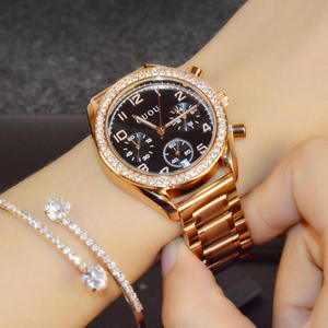 Elegante reloj <span class=keywords><strong>de</strong></span> primera calidad para mujer, esfera grande con incrustaciones <span class=keywords><strong>de</strong></span> diamantes, elección elegante para reuniones <span class=keywords><strong>de</strong></span> negocios y fechas - Product Image 6