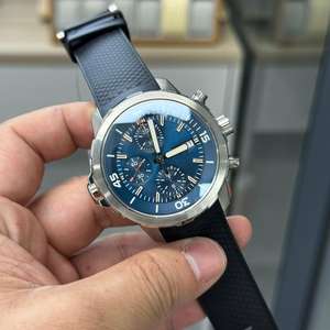 Montre de luxe haut de gamme pour homme, cadran bleu 43 mm, bracelet en acier inoxydable, chronométrage précis, design personnalisé, largeur de bracelet 22 mm, Shanghai - Product Image 1