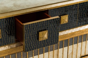 Moderno Vintage Aparador PVD Lacado Metal Sala de Estar Soporte Unidad Caja Villa Armario Hogar Bar Restaurante Cajón Gabinete de Almacenamiento - Product Image 4