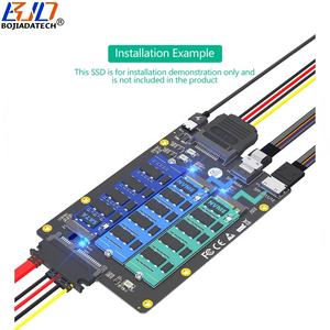1 SFF-8654 4i SFF-8611 Sata3.0 22पिन इंटरफ़ेस के लिए ngf m.<span class=keywords><strong>2</strong></span> कुंजी-m nvme कुंजी-b sm.<span class=keywords><strong>2</strong></span>-m nvme कुंजी-b Satax-b Satab sa कनवर्टर एडाप्टर कार्ड - Product Image 5