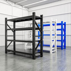 Supports empilables de stockage réglables Étagères en métal en acier pour palettes Étagères de garage pour entrepôt - Product Image 1