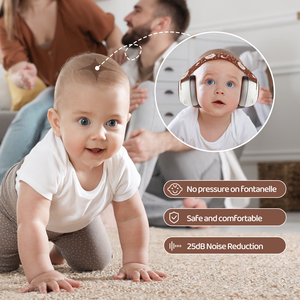 ที่ครอบหูเด็ก ที่ปิดหูกันเสียง 25dB ป้องกันเสียงรบกวน ลดเสียงรบกวน ป้องกันการได้ยินสำหรับเด็กทารก - Product Image 4