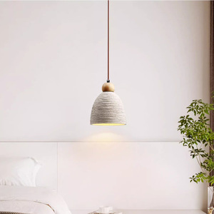 Wabi-Sabi Style Japanese Cozy Single Art Sofa Chandelier Creamy Bedroom <b>Dining</b> Room Pendant <b>Light</b> French Retro Style for Living - Product Image 4