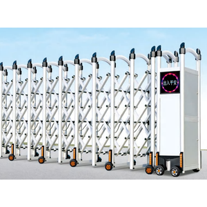 Puerta Retráctil Automática Moderna Comercial |   Puerta Corredera Antirrobo de Aleación de Aluminio para Uso en Exteriores, Escuelas, Parques, Villas - Product Image 1