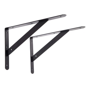 Supports <span class=keywords><strong>d</strong></span>'étagères robustes avec Support métallique noir supports <span class=keywords><strong>d</strong></span>'<span class=keywords><strong>angle</strong></span> pour étagères L supports <span class=keywords><strong>d</strong></span>'étagères flottantes robustes - Product Image 4
