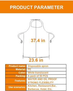 Tablier jetable pour enfants peinture bricolage artisanat pique-niques fête cuisine ménage étanche prix usine taille personnalisée - Product Image 2