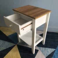 Organisateur de bureau, table de chevet, armoires de cuisine, meuble Tv, rangement de salon, plusieurs tiroirs en bois, blanc français
