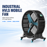 Ventilador de Pie BIOTE HVLS de 1460 mm, 62000 m³/min, Motor de CC de 0.55 kW, Gran Volumen de Aire, para Almacenes, Granjas de Vacas y Ovejas