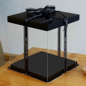 High Quality Gift Box Birthday Luxury <b>Wedding</b> Transparent <b>Cake</b> <b>Boxes</b> - Product Image 6