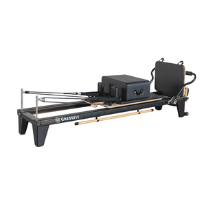 <span class=keywords><strong>Lit</strong></span> de Pilates à pieds hauts avec logo personnalisé, Reformer Pilates en aluminium avec grande boîte et planche de saut - Product Image 3