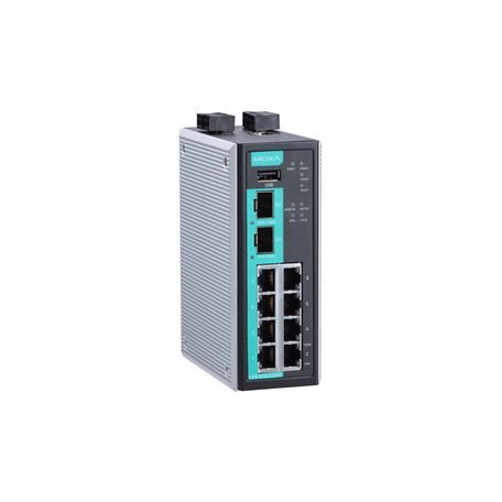 10 Port Industrial Secure Router EDR-G9010-VPN-2MGSFP Gigabit SFP Slot DIN Rail VPN Firewall Network Gateway