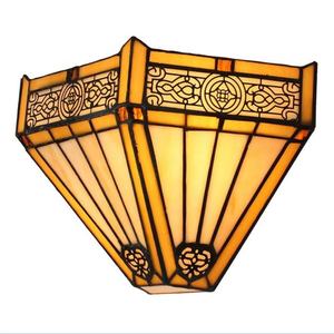 Lampe murale antique à LED, style Tiffany, en verre teinté, fabrication artisanale, design traditionnel européen, petite taille, pour chambre à coucher et salle à manger - Product Image 3