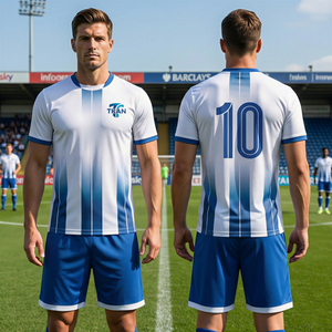 Maillots de football par sublimation, ensembles d'uniformes de football 100 % polyester, personnalisables, respirants, tenues d'équipe à faible coût, vêtements de sport pour hommes - Product Image 2