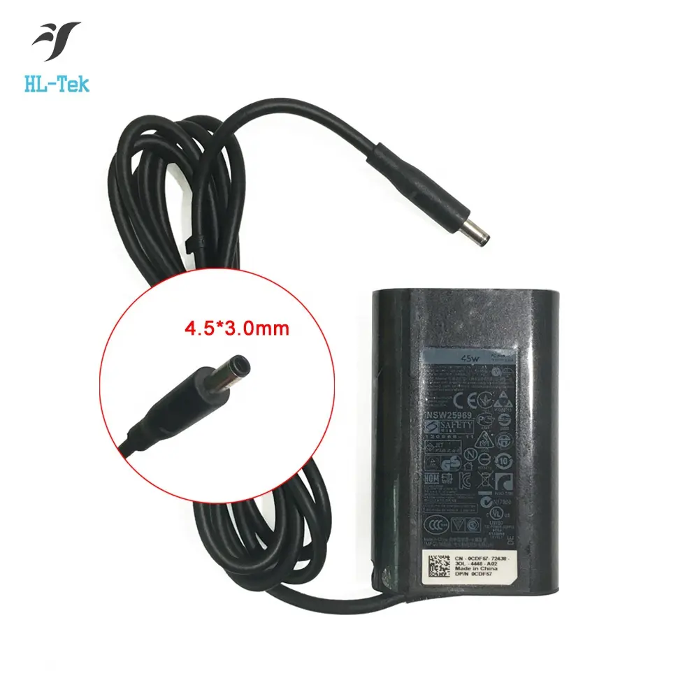 45W 19.5V 2.31A chargeur d'alimentation pour ordinateur portable adaptateur secteur pour Dell Inspiron 15-3552 HK45NM140 LA45NM140 HA45NM140 KXTTW 15-355