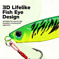 Lead Fihs Long Cats FluttereJig, Desain Pegasus, untuk Ikan Bass, Ikan Mackerel Spanyol & Ikan Mandarin