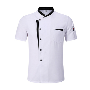 Uniformes franceses con paisaje de color rojo y negro, uniforme de chef para pintar, uniforme de <span class=keywords><strong>camarero</strong></span> chino para cocinar - Product Image 1