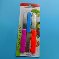 Hsk Kleurrijke Plastic Pp Handvat Scherp Mes Set Van 4 Stuks Fruit En Groenten
