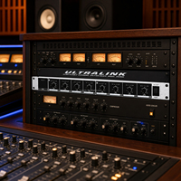 DS2800 Distributor Sinyal Audio Profesional 2-in/8-out Stereo Mono, Pemisah Sinyal Audio, Amplifier Distributor untuk Panggung