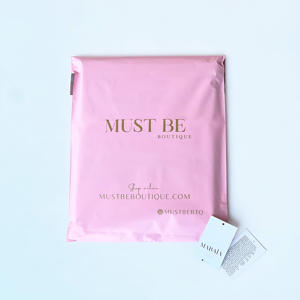 Sacs d'emballage express pour vêtements, sacs en plastique autocollants, logo personnalisé, sacs d'expédition en plastique pour t-shirt - Product Image 2