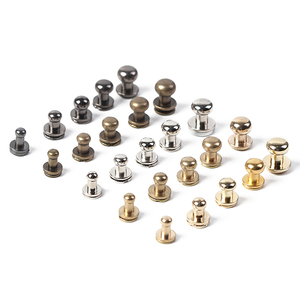 Rivets bouton en acier, aluminium, cuivre, finition zinguée, taille M2-M7 pour chaussures, sacs et accessoires en cuir - Product Image 3