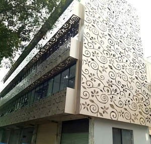 Panneaux muraux contemporains en acier inoxydable découpés au laser européens, clôture décorative pour cour extérieure de villa - Product Image 3