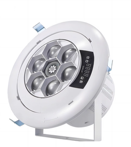 Luz de escenario LED RGBW <span class=keywords><strong>AMG</strong></span> de 6 ojos rentable con efecto de cabeza móvil, clasificación IP33, montaje colgante, DMX512/Activación por sonido/Automático/Master - Product Image 5