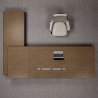 Bureau du président exécutif en bois massif moderne de luxe haut de gamme ensemble de bureau Simple de meubles en bois de haute qualité