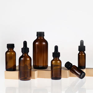 Confeziona cosmetici 5ml 10ml 15ml 20ml flacone contagocce in vetro ambrato per l'<span class=keywords><strong>essenza</strong></span> originale di olio essenziale liquido - Product Image 1