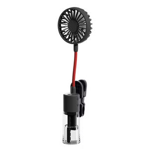 Ventilador portátil de mano con pulverizador de agua, recargable, funciona con batería, 1200 mAh, nuevo ventilador con clip y botella de spray. - Product Image 1