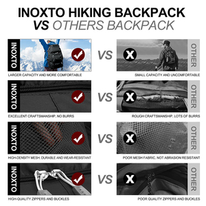 Sac à dos de randonnée grande capacité pour l'extérieur, avec logo personnalisé, imperméable et durable, idéal pour les activités de plein air et les voyages - Product Image 3