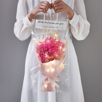 Valentijnsdagcadeau: Anjer, Zonnebloem, Zeeprozenboeket, Afgewerkte kunstbloemen, Creatief cadeau, Gedroogde bloemen