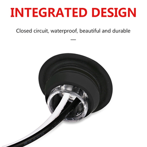 Stile Mini 0.75 pollici di figura rotonda led indicatore liquidazione indicatore laterale per il rimorchio del camion e trattori - Product Image 3