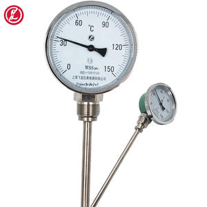 Termometro industriale termometro bimetallico WSS-411 termometro radiale in acciaio inossidabile 0-100C - Product Image 1