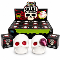 Jouet à presser Crâne d'Halloween pour cadeaux de fête Enfants Adultes Jouet sensoriel anti-stress doux