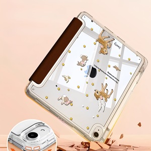 Cute Cartoon Twinkle Pattern Clear Rotating iPad Case, Shockproof Protective <b>Cover</b> for iPad Air/Pro 10th Gen - Product Image 4
