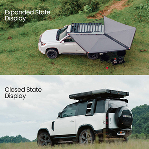Ada Overland Toldo rétractable pour extérieur, auvent latéral de <span class=keywords><strong>toit</strong></span> de voiture 4x4, 270 degrés, côté conducteur de camion avec paroi latérale - Product Image 4