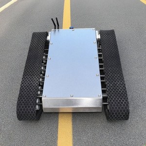 Châssis de robot à chenilles en caoutchouc Tins-6, corps en aluminium léger, petite plateforme robotique étanche pour le nettoyage solaire - Product Image 6