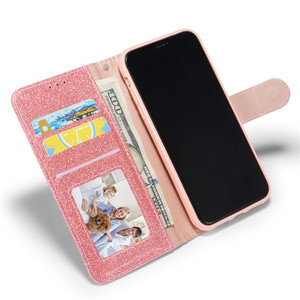 Amour Coeur Diamant Paillettes En Cuir PU Flip Couverture Arrière Portefeuille Téléphone étui pour <span class=keywords><strong>samsung</strong></span> Galaxy S10/S20/S21/S22/Note 8/Note 9/Note 10 - Product Image 3