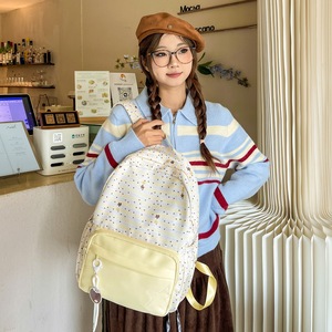 Female New model Japanese brand L capacity Compact Plaid pattern Dual shoulder Middle High <b>school</b> student Plaid pattern <b>backpack</b> - Product Image 5