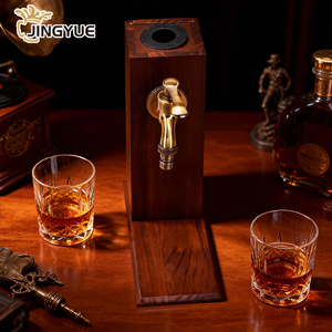 Distributeur de Boissons et d'<span class=keywords><strong>Alcool</strong></span> en Bois Personnalisé pour Bar Maison, Comptoir, Whisky, Cocktail – Idée Cadeau pour Mari et Père - Product Image 4