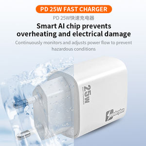 Cargador de Pared Superrápido de 25W con Enchufe Europeo A+C, Protección OTP, Tipo-C PD para Teléfonos Móviles y Portátiles - Product Image 4