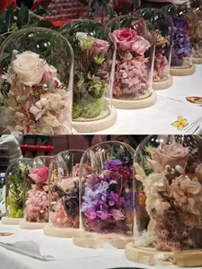 Cadeaux de la Saint-Valentin - <span class=keywords><strong>Rose</strong></span> éternelle réelle - Bella - Idées de nouveaux produits 2025 - Roses éternelles - Fleur préservée dans un dôme en verre - Product Image 6