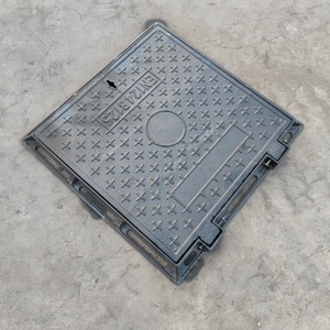 Nhiệm vụ nặng nề sắt dễ uốn manhole bìa đen sơn đúc chính xác - Product Image 4