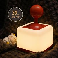 Lampe de table décorative au design unique de frein à main de voiture, petite veilleuse LED portable alimentée par batterie pour la décoration