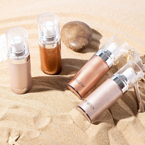 Palette de plage transfrontalière Handaiyan à base de minéraux, <span class=keywords><strong>huile</strong></span> éclaircissante pour la peau, brillante et fine, lait liquide pressé, écran solaire, 4 illuminateurs - Product Image 4