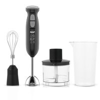 Ensemble de mixeur à main RAF 4 en 1, 4 lames, électrique, pour usage domestique, avec gobelets, mixeur à vitesse rapide