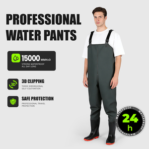 Pantalones de Pesca Transpirables Reforzados y Resistentes al Desgaste, Directo de Fábrica, Pantalones Impermeables de PVC, Personalizables - Product Image 1