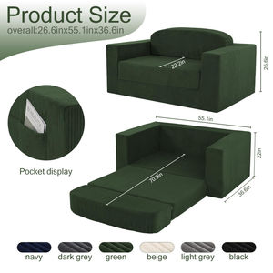 Flat Packed Compressed Inflatable Eco-Friendly Sofa <b>Bed</b> Minimalist Furniture for Sigma Male Masculine Living Room Interior - Product Image 4